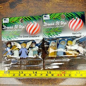 Buttons Nativity Shepherd craft sewing Christmas holiday